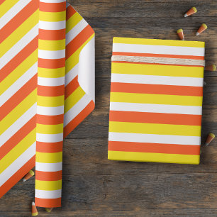 Cadeau Corn à bonbons Couleurs rayées Halloween Papier à 