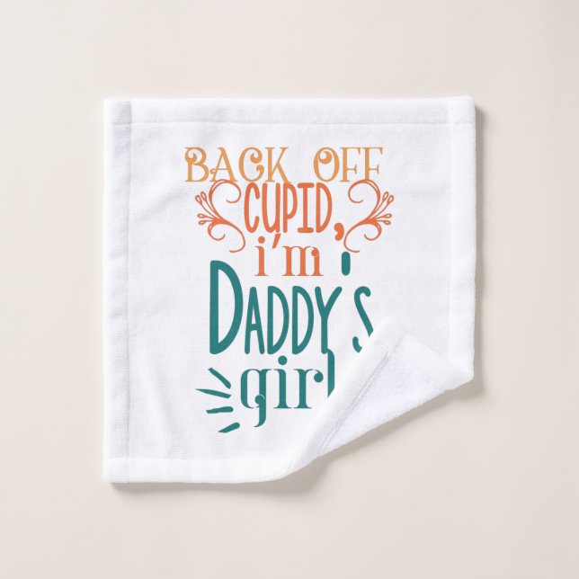 Cadeau Couple Je Suis Papa Fille (Gant de toilette)