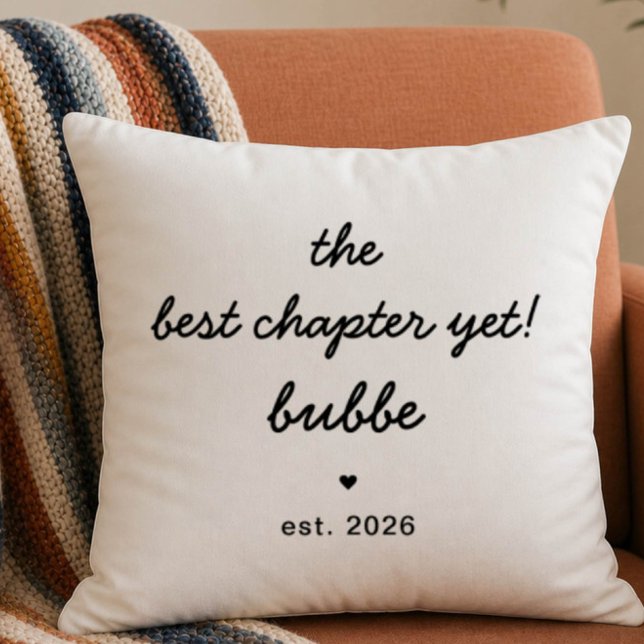 Cadeau Coussin Bubbe | Meilleur Chapitre à Ce Jour (Créateur téléchargé)
