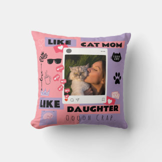 Cadeau Coussin Chat Maman Chat Papa Pour les Amour