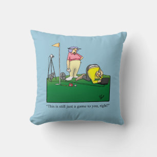 Cadeau Coussin Humour de golf