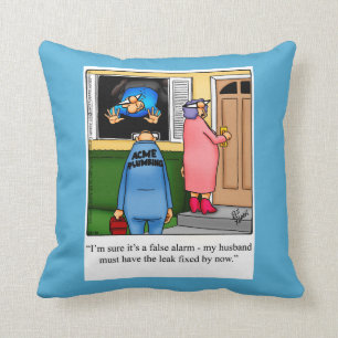 Cadeau Coussin Humour en plomberie