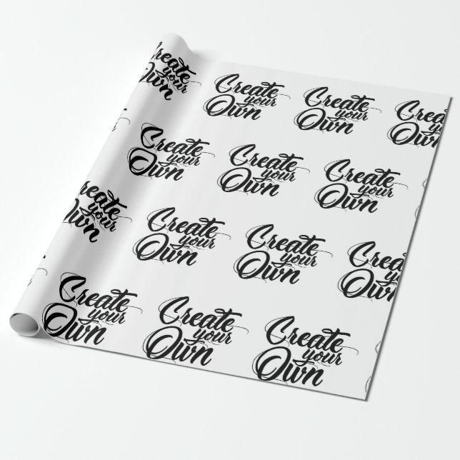 Cadeau Créez votre propre papier d'emballage (Déroulé)