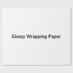 Cadeau Créez votre propre papier d'emballage brillant de 