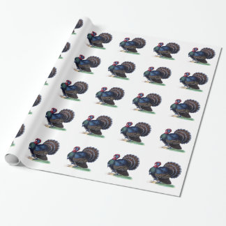 Cadeau Cru Turquie de papier d'emballage de thanksgiving
