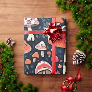 Cadeau Cute champignons cottage coeur motif papier d'enve