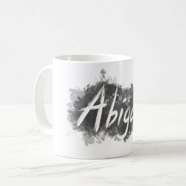 Cadeau d'Abigaïl votre tasse nommée, nom sur la (Devant gauche)