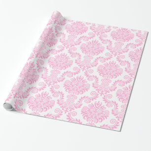 Cadeau Damas blanc et rose  Papier à envelopper