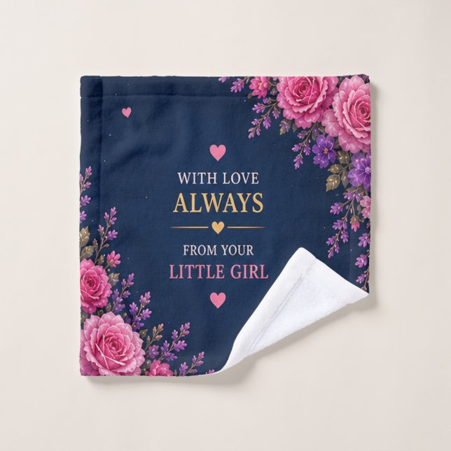 CADEAU D'AMOUR POUR LA FÊTE DES MÈRES  (Gant de toilette)