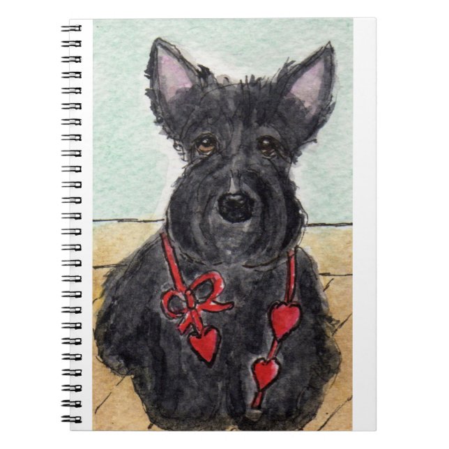 CADEAU D'ANNIVERSAIRE DE CARNET DE TERRIER (Devant)