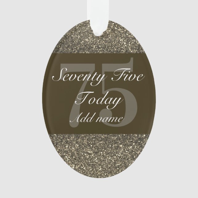 Cadeau d'anniversaire personnalisé spécial 75e (devant)