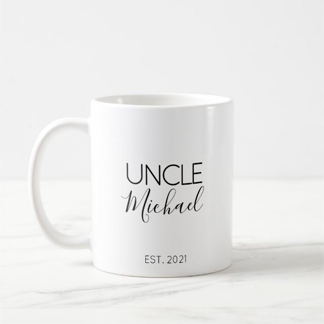 Cadeau d'annonce de grossesse Tasse à café avec no (Gauche)