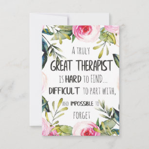 Cadeau d'appréciation pour thérapeute Citation de