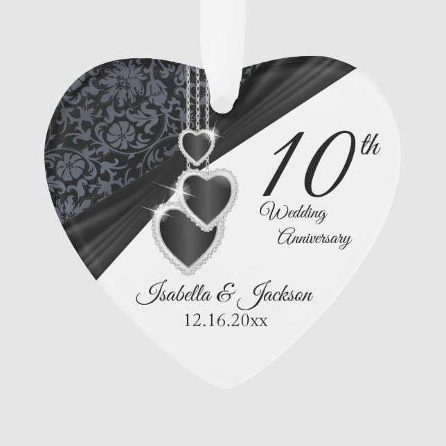 Cadeau de 10e anniversaire de mariage en onyx (devant)