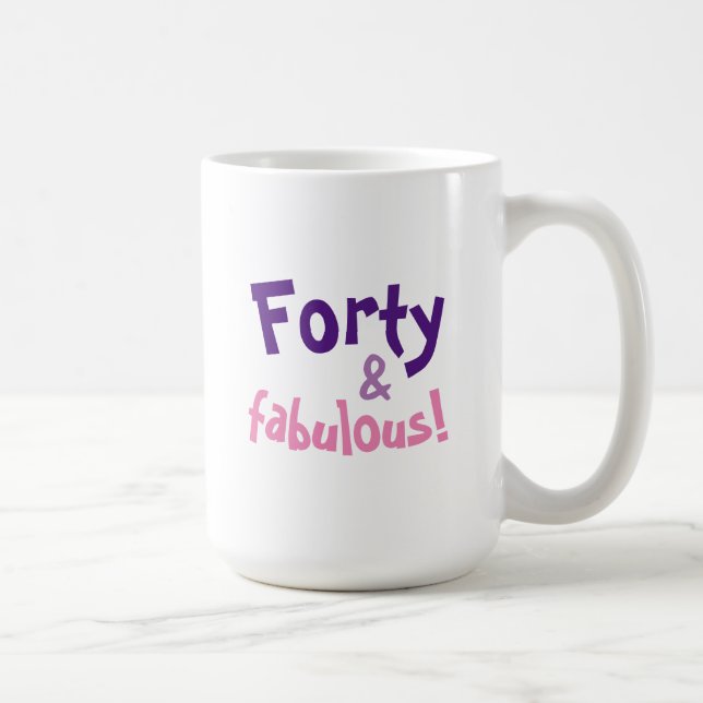 Cadeau de 40e anniversaire pour femmes Tasse à caf (Droite)