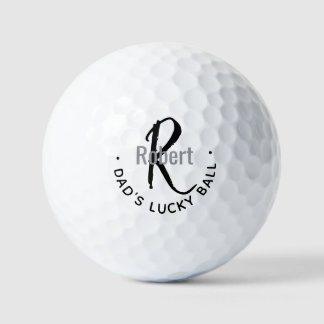 Cadeau de Balle Chanceuse Monogrammée pour Papa
