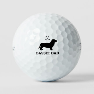 Cadeau de balle de golf Basset Golf Dad Titleist P