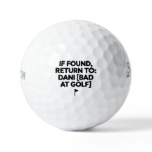 Cadeau de balle de golf drôle pour Dani | Si trouv