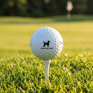 Cadeau de balle de golf Mini Poodle Dad Titleist P