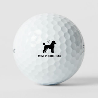 Cadeau de balle de golf Mini Poodle Dad Titleist P