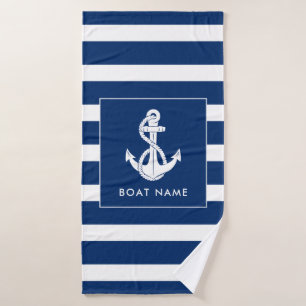 Cadeau de bateau nautique Ancre blanche personnali