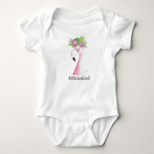 Cadeau de bébé, Babybody, Body flamant rose, bébé