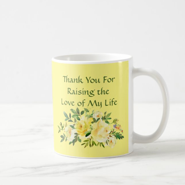 Cadeau de Belle-Mère Tasse à Café Jaune Fête des M (Droite)