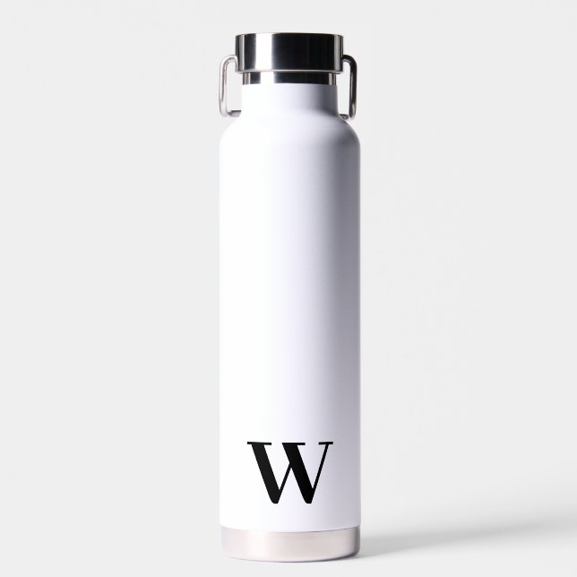 Cadeau de bouteille d'eau blanche de mariage minim (Avant)