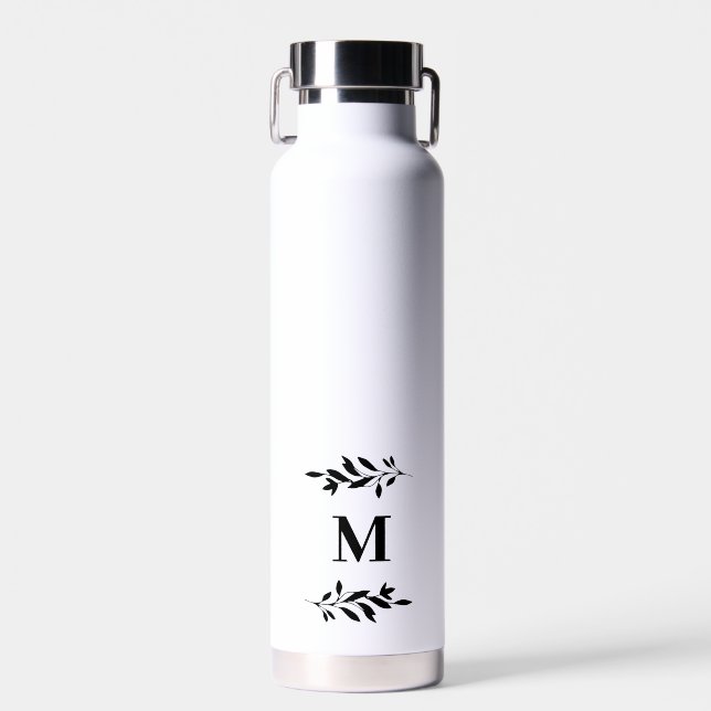 Cadeau de bouteille d'eau blanche élégante de mari (Avant)