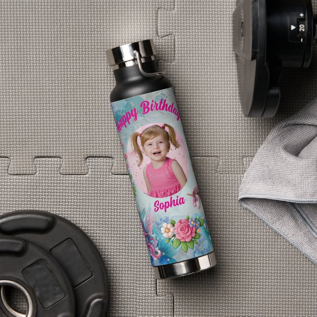 Cadeau de bouteille d'eau personnalisée pour anniv (Couvercle)