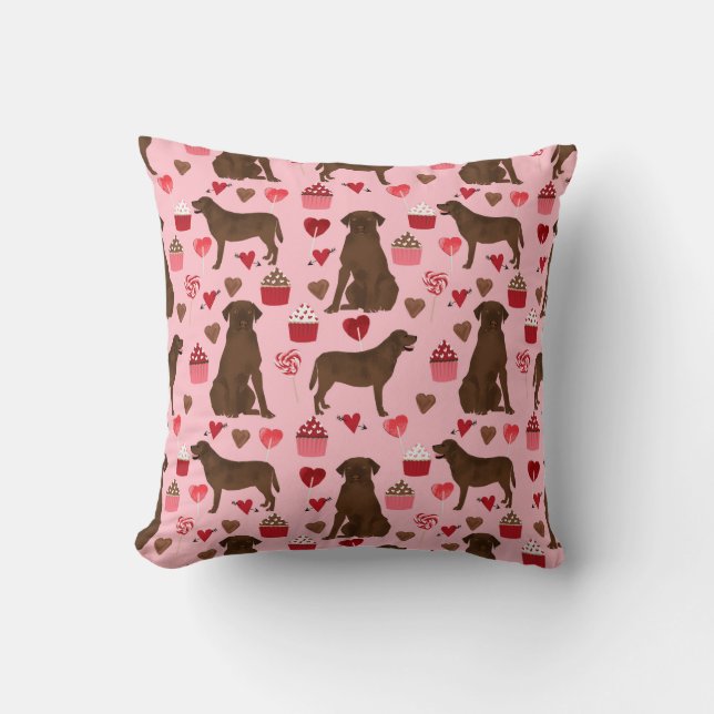 cadeau de chien coussin pour chien des valentines  (Recto)