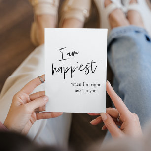 Cadeau de citation romantique noire tendance