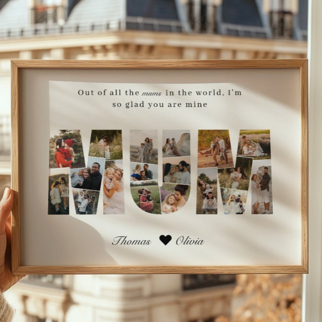 Cadeau de collage photo Maman 20 pour affiche de l (Créateur téléchargé)