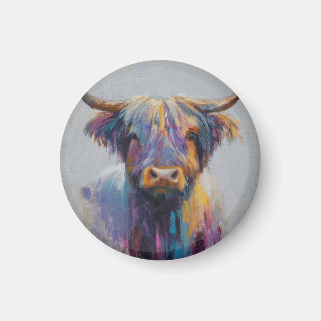 Cadeau de Coo Highland - Magnet de Vache Highland (Devant)