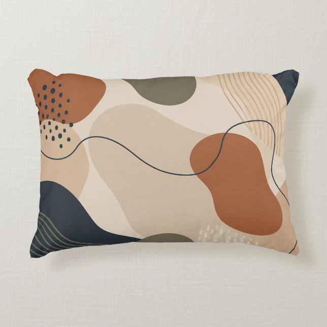 Cadeau de Coussin Décoratif Formes Organiques Mode (Devant)