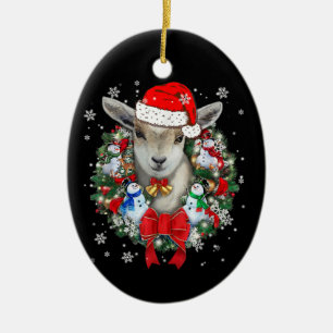 Cadeau de décoration de Noël de chèvres