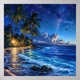 🌴 Cadeau de décoration de paysage de palmier océa