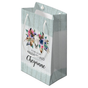 Cadeau de Demoiselle d'Honneur Bohème Sac de Faveu