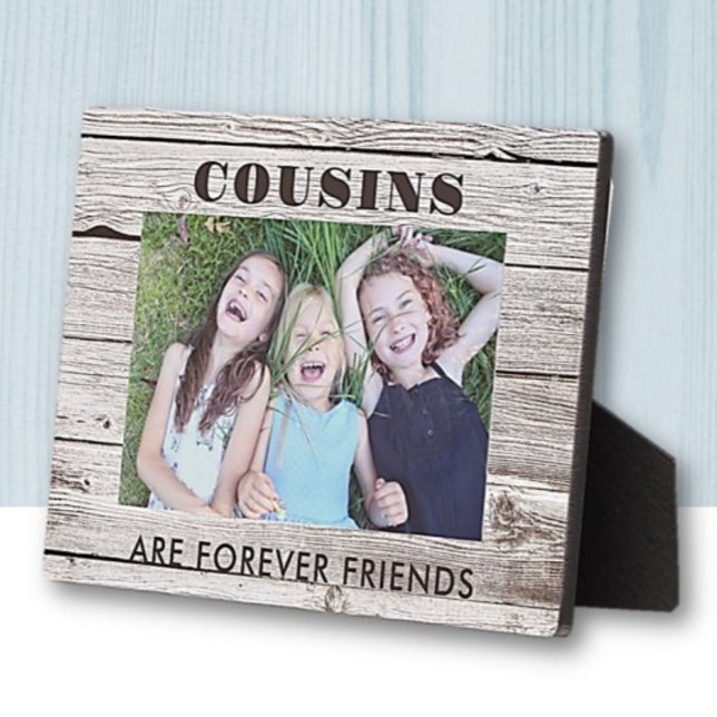 Cadeau de famille ! Plaque photo Cousins (Créateur téléchargé)