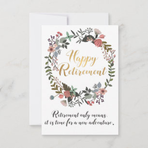 Cadeau de Félicitations pour une Bonne Retraite