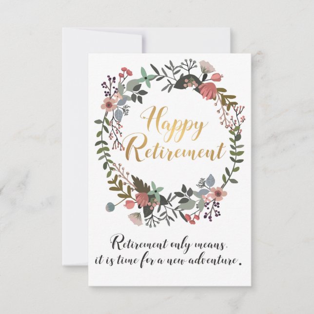 Cadeau de Félicitations pour une Bonne Retraite (Devant)