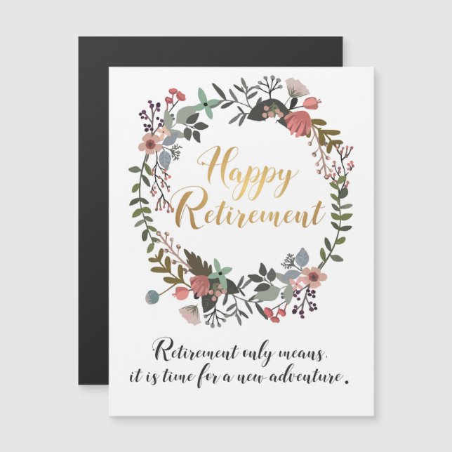 Cadeau de Félicitations pour une Bonne Retraite (Devant / Derrière)