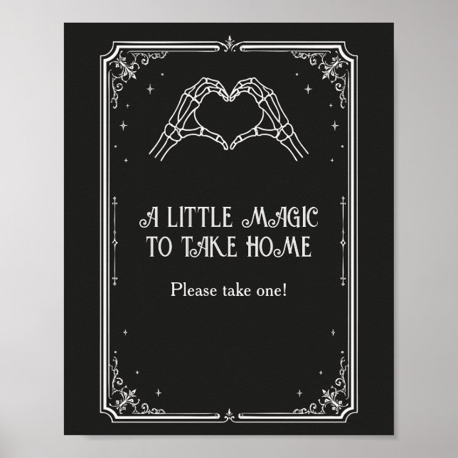 Cadeau de fête de mariage d'Halloween Affiche (Devant)