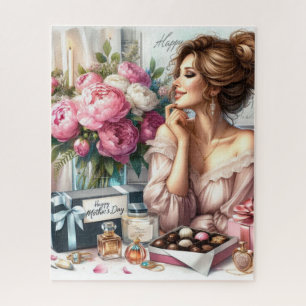 Cadeau de fête des mères Elegant Lady Puzzle de 5