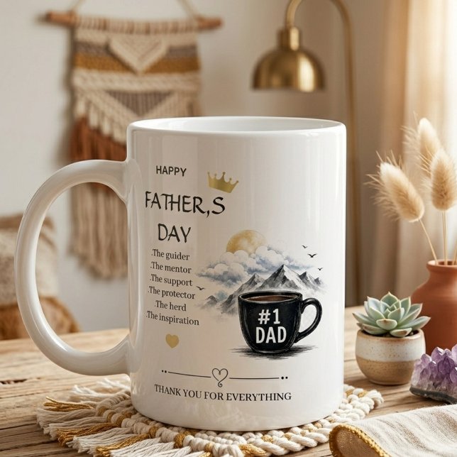 Cadeau de Fête des Pères Merci  Tasse Spéciale d'A (Créateur téléchargé)