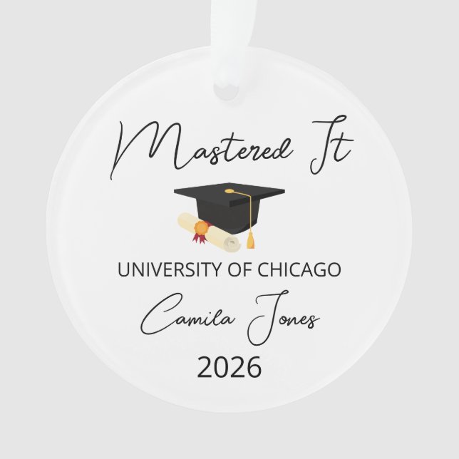 Cadeau de fin d'études de master pour elle, Maîtri (devant)