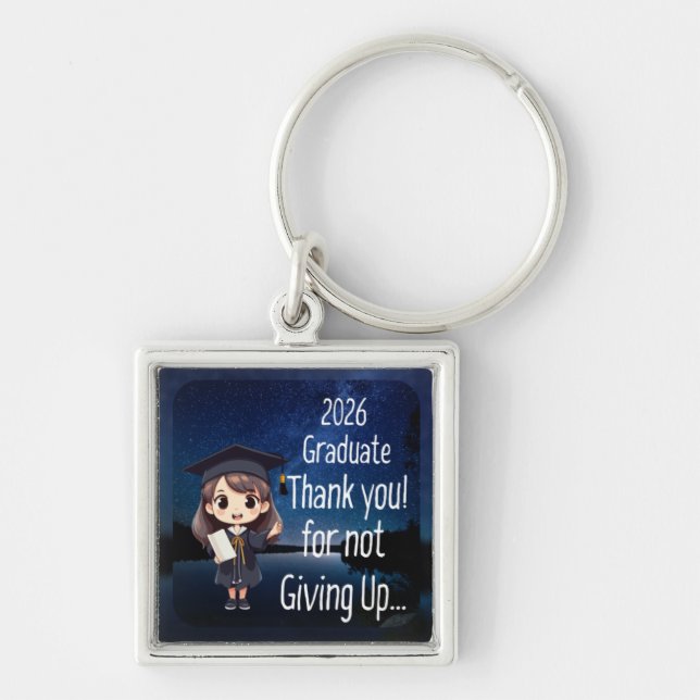 Cadeau de fin d'études en porte-clés pour filles (Devant)