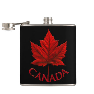 Cadeau de flacon de boissons de drapeau du Canada