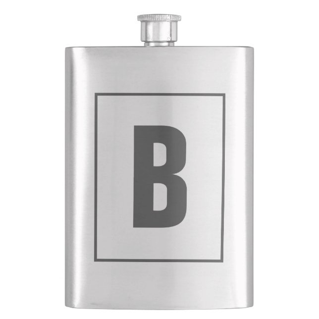 Cadeau de flasque de boisson à monogramme personna (devant)