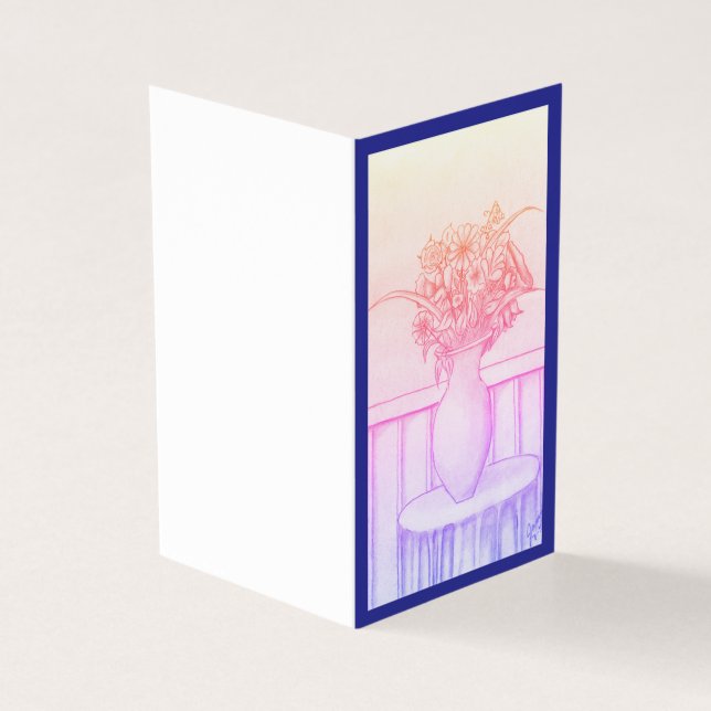 Cadeau de fleurs - Bleu (Outside)